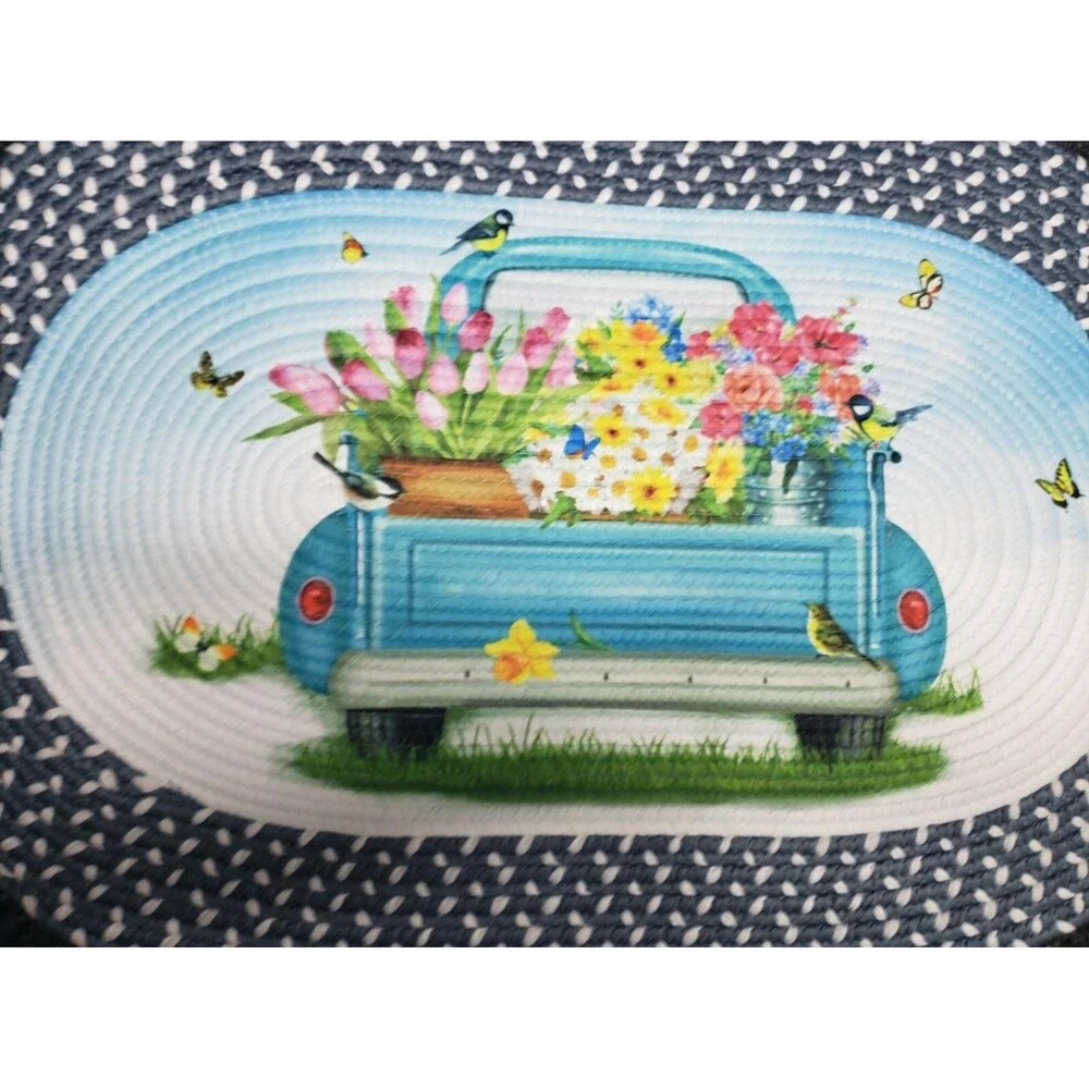 Oval Braided Kitchen Accent Rug (20